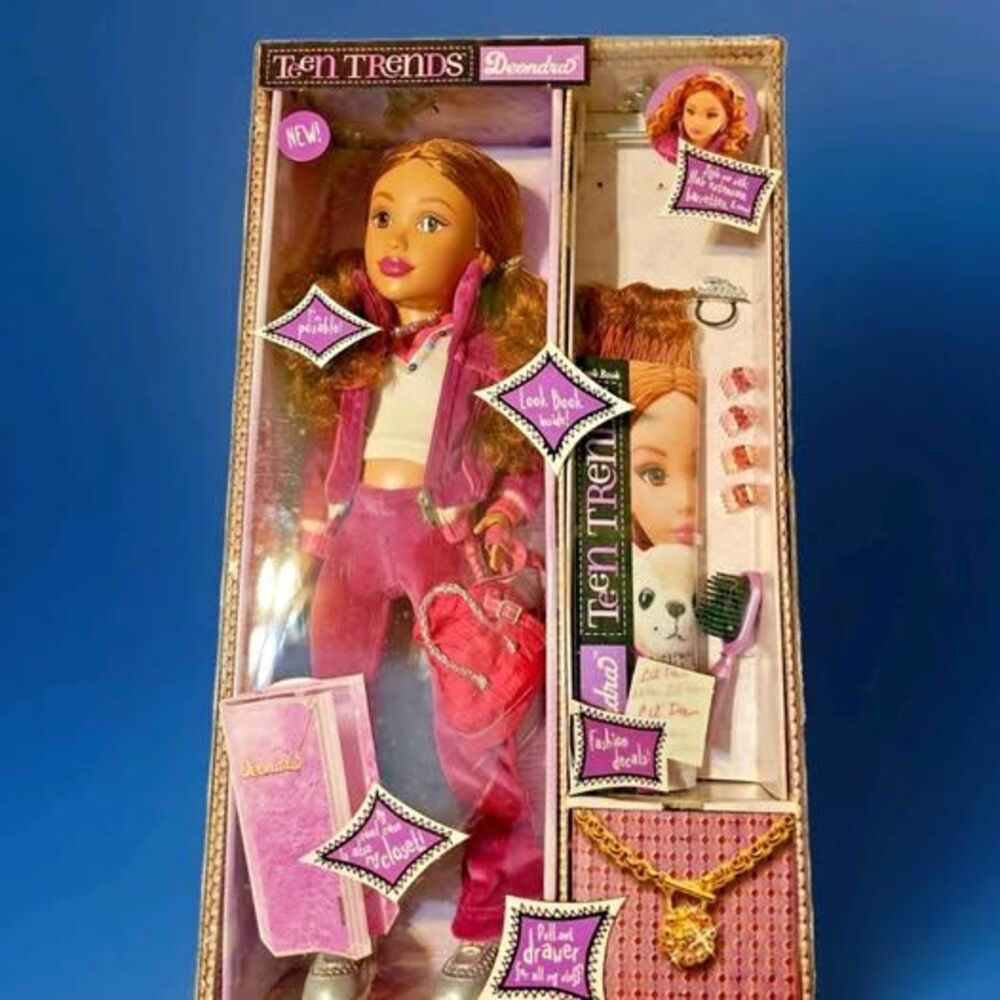 DEONDRA ❤️️ TEEN TRENDS DOLL Fashion clothes Closet 17" Doll Mattel 2005 NRFB